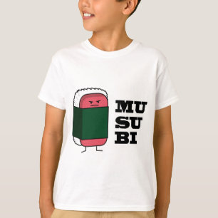 Camiseta Happy Hawaiian Musubi Sushi Nori algas