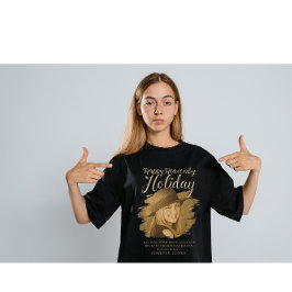Camiseta Happy Heavenly Holiday Memorial Photo Tribute – In