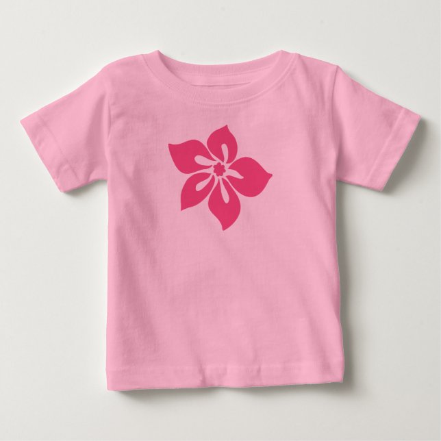 Camiseta Happy Hibiscus Criança Tee (Frente)