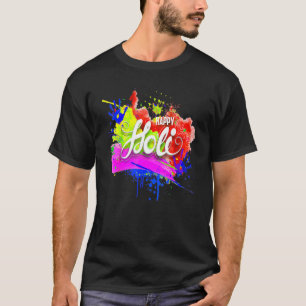 Camiseta Happy Holi 2022 India Colors Primavera Festival Hi
