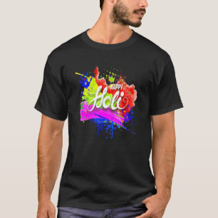 Camiseta Happy Holi 2022 India Colors Primavera Festival Hi