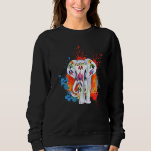 Camiseta Happy Holi Colors India Hindu Primavera Elephant H