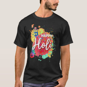 Camiseta Happy Holi Festival Color Heart India Hindu Primav