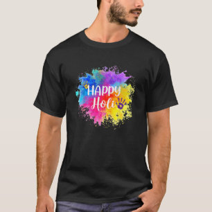 Camiseta Happy Holi Festival India Colors Primavera para Mu