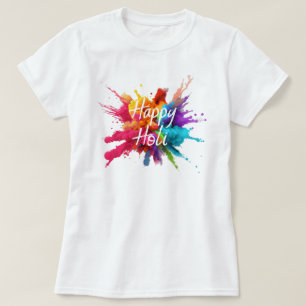 Camiseta Happy Holi For Women Men Kids Color India Hindu