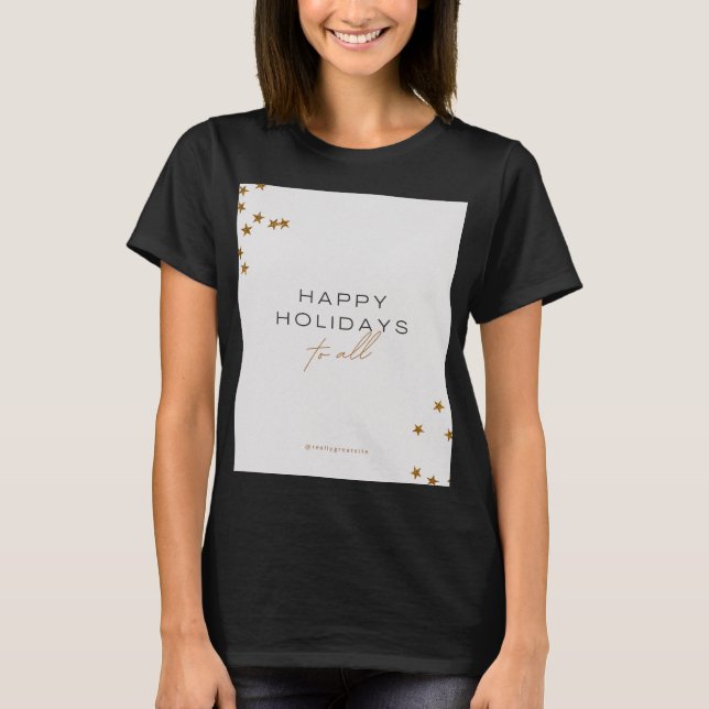 Camiseta Happy holidays design (Frente)