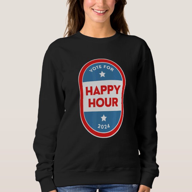 Camiseta Happy Hour Bartender Political Election Parody 202 (Frente)
