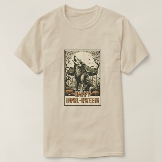 CAMISETA HAPPY HOWL-OWEEN! (Frente do Design)