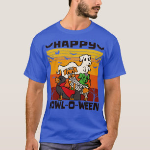 Camiseta Happy Howleen Dachshund Dog Fusume de Halloween