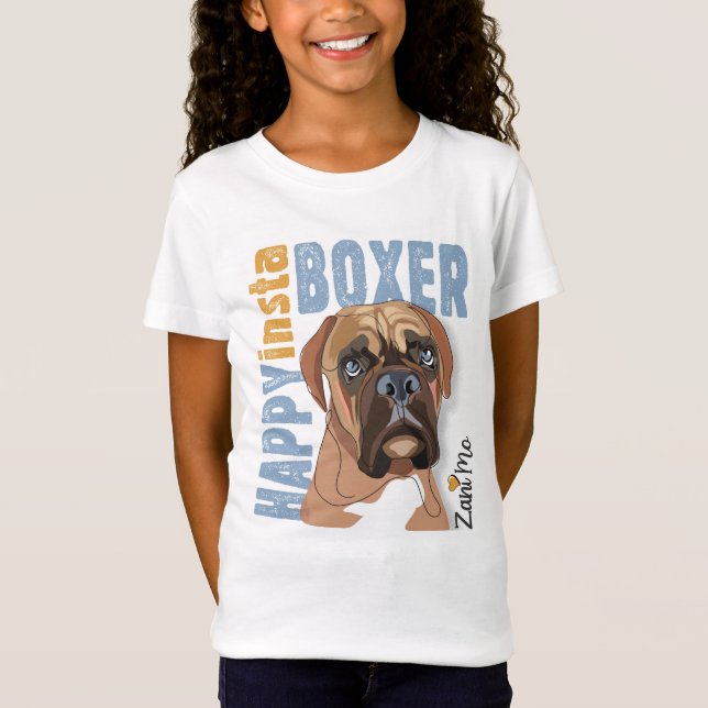 Camiseta Happy Insta Boxer - Zani Mo Dog (Frente)