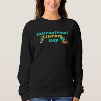 Camiseta Happy International Literacy Day Reading Book Grap
