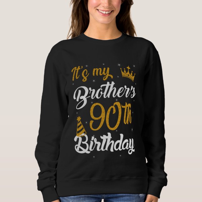 Camiseta Happy It's My Brother's 90th Birthday 1935 90 Year (Frente)