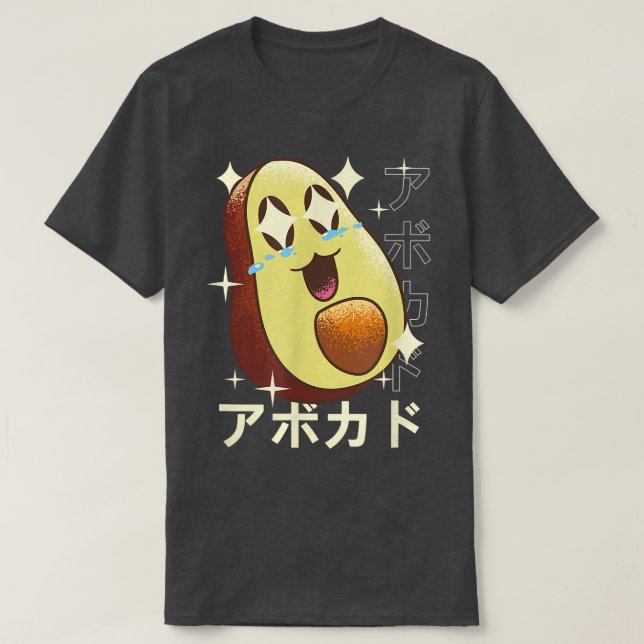 Camiseta Happy Kawaii Avocado (Frente do Design)