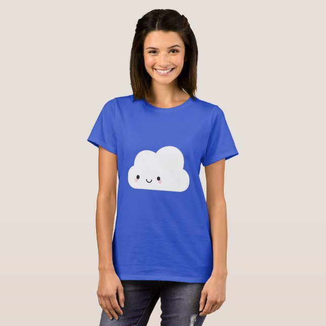Camiseta Happy Kawaii Cloud (Frente Completa)