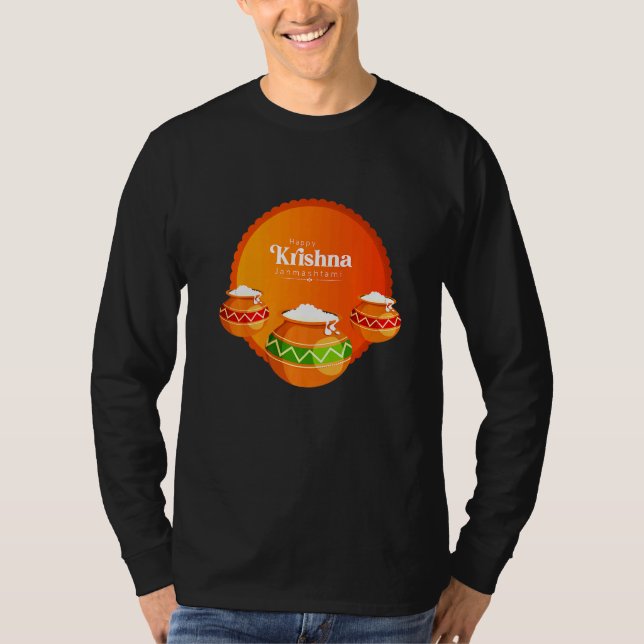 Camiseta Happy Krishna Janmashtami (Frente)