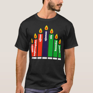 Camiseta Happy Kwanzaa Kinara vandles African American Holi