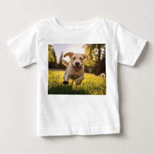Camiseta Happy Labrador Puppy em execução