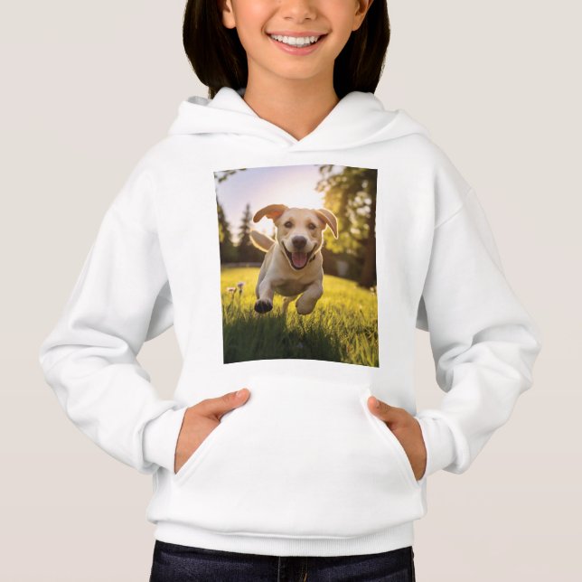 Camiseta Happy Labrador Puppy em execução (Frente)