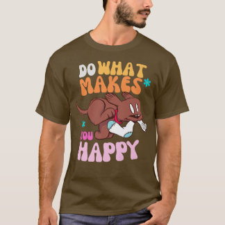 Camiseta Happy Labrador Retro Hippie 60s VIBES Men's Women'