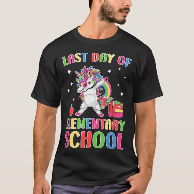 Camiseta Happy Last Day Of Elementary School Graduation Uni (Frente)