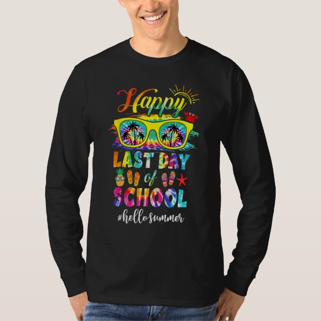 Camiseta Happy Last Day Of School Hello Summer Teacher Stud (Frente)
