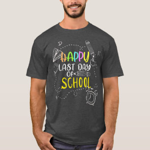Camiseta Happy Last Day Of School Teacher Student Graduatio