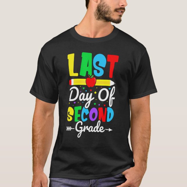 Camiseta Happy Last Day Of Second Grade for Teacher Student (Frente)