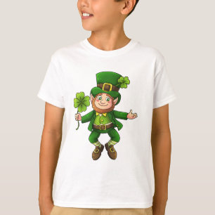 Camiseta Happy Leprechaun e Shamrock