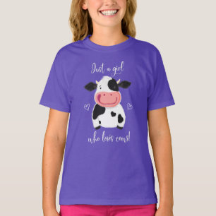Camiseta Happy Little Holstein É Só Uma Garota Que Adora 