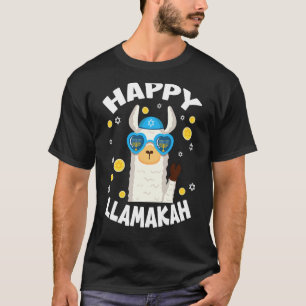 Camiseta Happy Llamakah Hanukkah Funny Llamaorah
