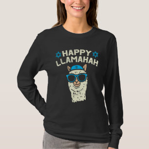 Camiseta Happy Llamakah Jewish Llama Hanukkah Animal Girl