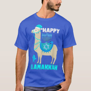 Camiseta Happy Llamakkah Hanukkah Llama Chanukah Alpaca