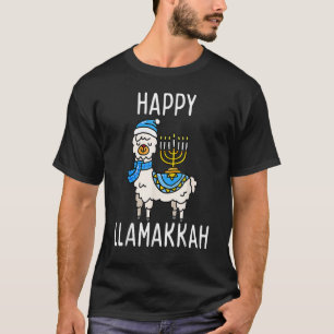 Camiseta Happy Llamakkah Hanukkah Llama Menorah Chanukah Al