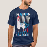 Camiseta Happy Llamakkah Llama Hanukkah Funny<br><div class="desc">Feliz Llamakkah Llama Hanukkah Engraçado.</div>