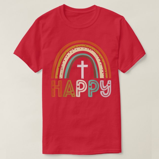 Camiseta Happy Loved Grateful Blessed Thanksgiving Fall Rai (Frente do Design)
