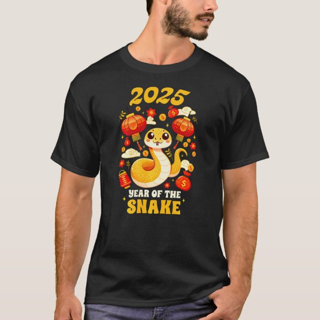 Camiseta Happy Lunar New Year 2025 Chinese 2025 Year Of The (Frente)