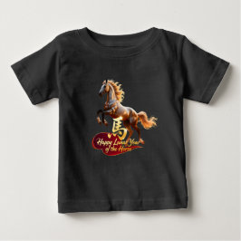 Camiseta Happy Lunar New Year Majestic Golden Horse 