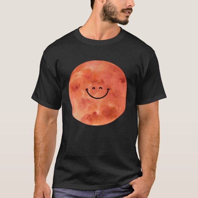 Camiseta Happy Mars Planet  Cute  Astronomy (Frente)