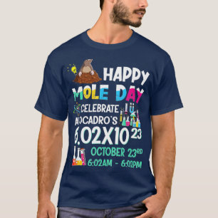 Camiseta Happy Mole Day Outubro rd Chemistry Avogadros