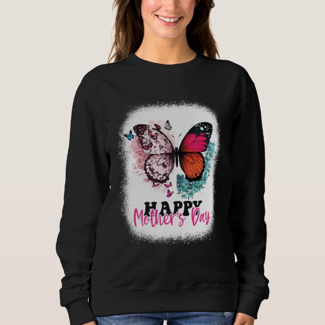 Camiseta Happy Mother s Day 2023 Mothers Day Butterfly Mom  (Frente)