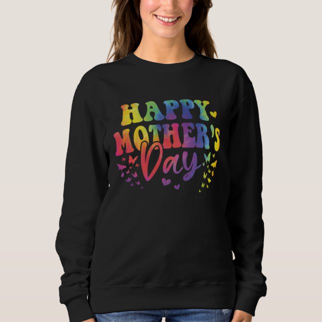Camiseta Happy Mother s Day 2023 Tie Dye Mothers Day Butter (Frente)