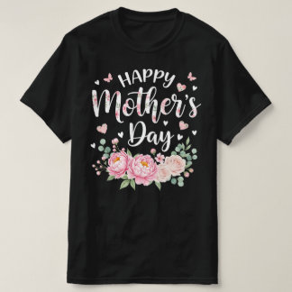 Camiseta Happy Mother’s Day | Elegant Floral Graphic