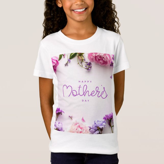Camiseta Happy mothers day design  (Frente)