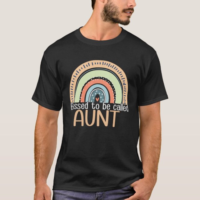 Camiseta Happy Mothers Day Women Blessed To Be Called Aunt  (Frente)