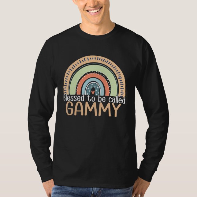 Camiseta Happy Mothers Day Women Blessed To Be Called Gammy (Frente)