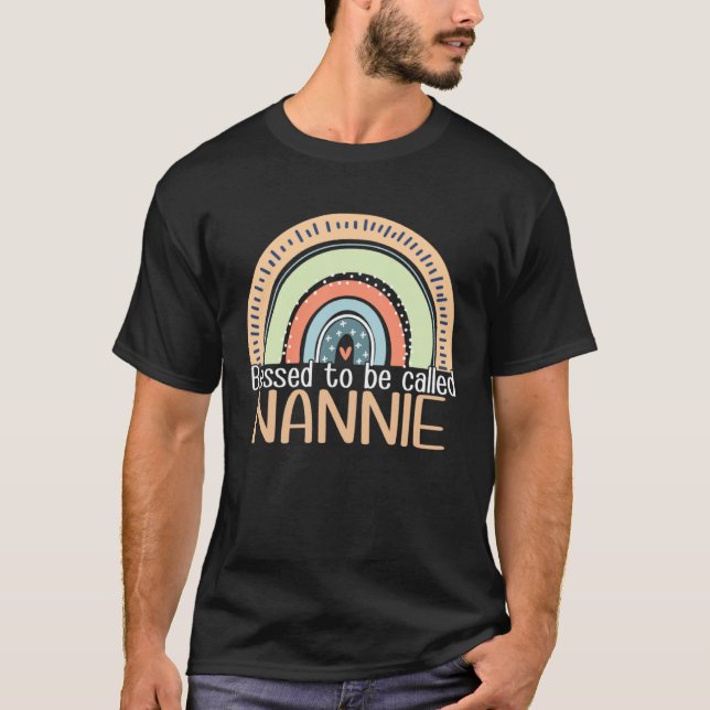 Camiseta Happy Mothers Day Women Blessed To Be Called Nanni (Frente)