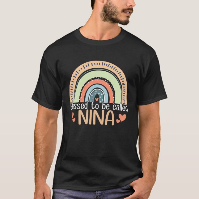 Camiseta Happy Mothers Day Women Blessed To Be Called Nina  (Frente)