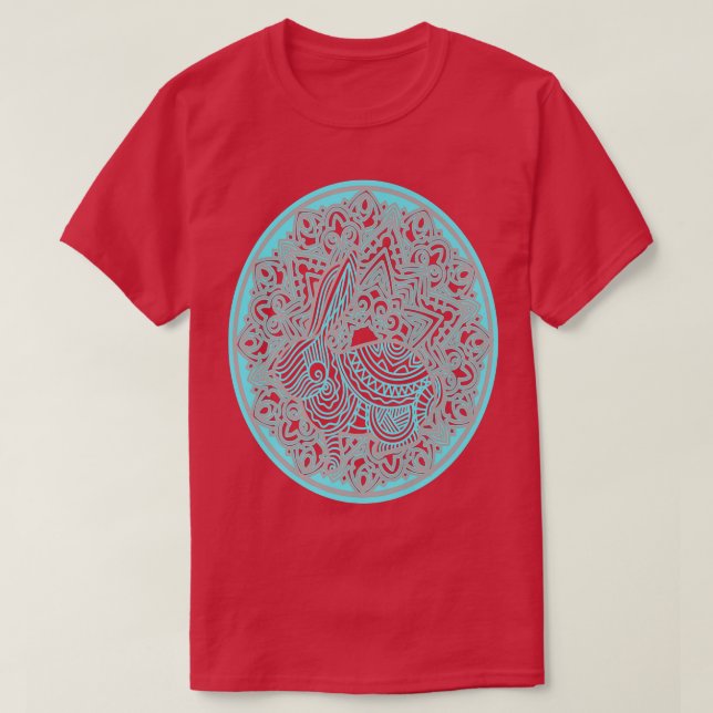 Camiseta Happy Multilayered Bunny  (Frente do Design)