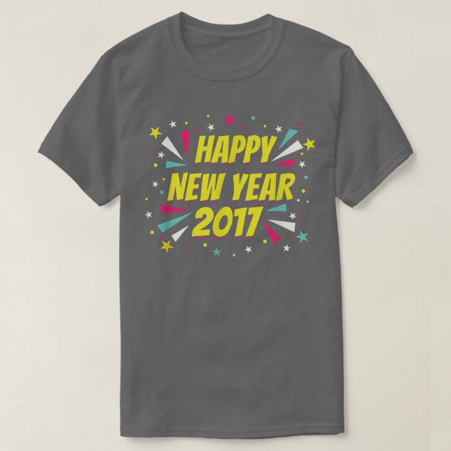 Camiseta Happy New Year 2017  (Frente do Design)