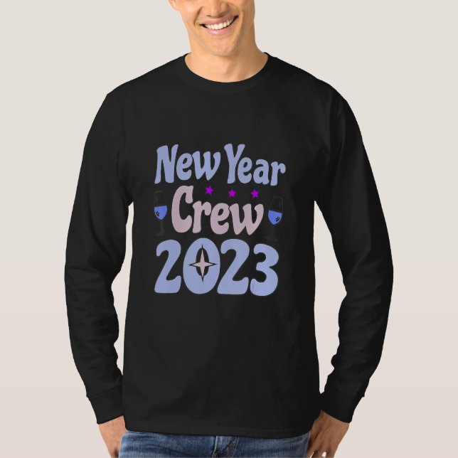 Camiseta Happy New Year 2023 Matching Group New Year's Eve  (Frente)